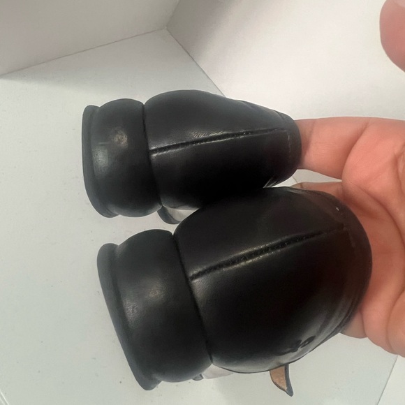 John Fluevog Sandra Mary Jane 9.5 BlackWhite Leather Retro Fellowship Collection - Picture 7 of 13